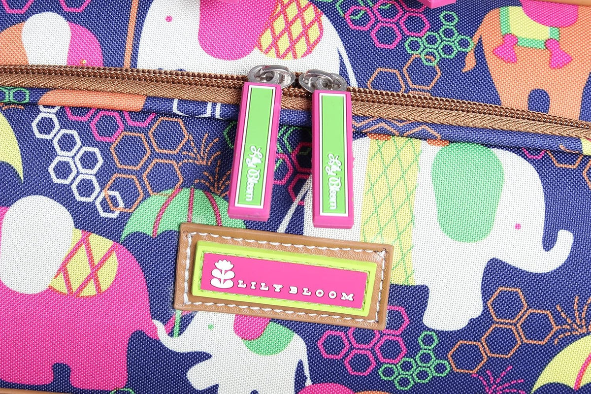 Lily Bloom Equipaje con diseño estampado de 24 pulgadas, maleta exp...