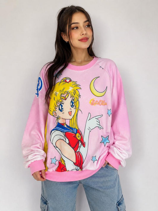BUZO/HOODIE OVERSIZE SAILOR MOON