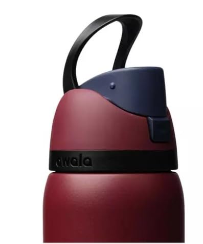 Owala Botella de agua FreeSip de 32 onzas, color - Burgundy Bay
