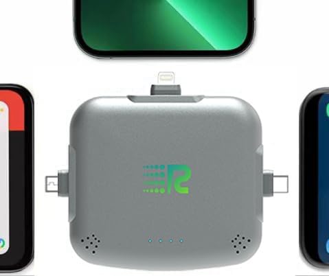 Rush Charge Universe Mini Power Bank Cargador portátil Lightning US...