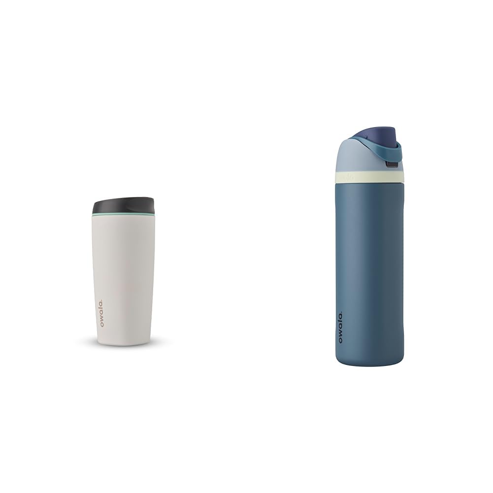 Owala Vaso de café de 20 onzas y botella de agua de 24 onzas con pa...