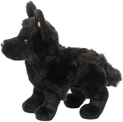 Douglas Harko Perro pastor alemán negro de peluche