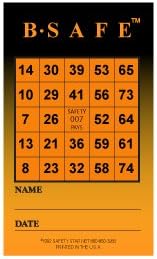 B-Safe - Tarjetas de bingo de seguridad, paquete de 600 | Juego de...
