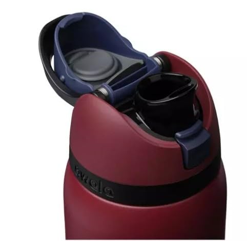 Owala Botella de agua FreeSip de 32 onzas, color - Burgundy Bay