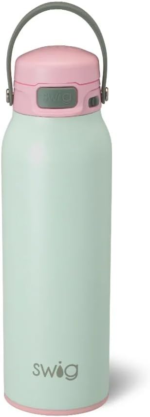 Swig Life Botella de agua EZ Fill de 32 onzas con aislamiento, a pr...