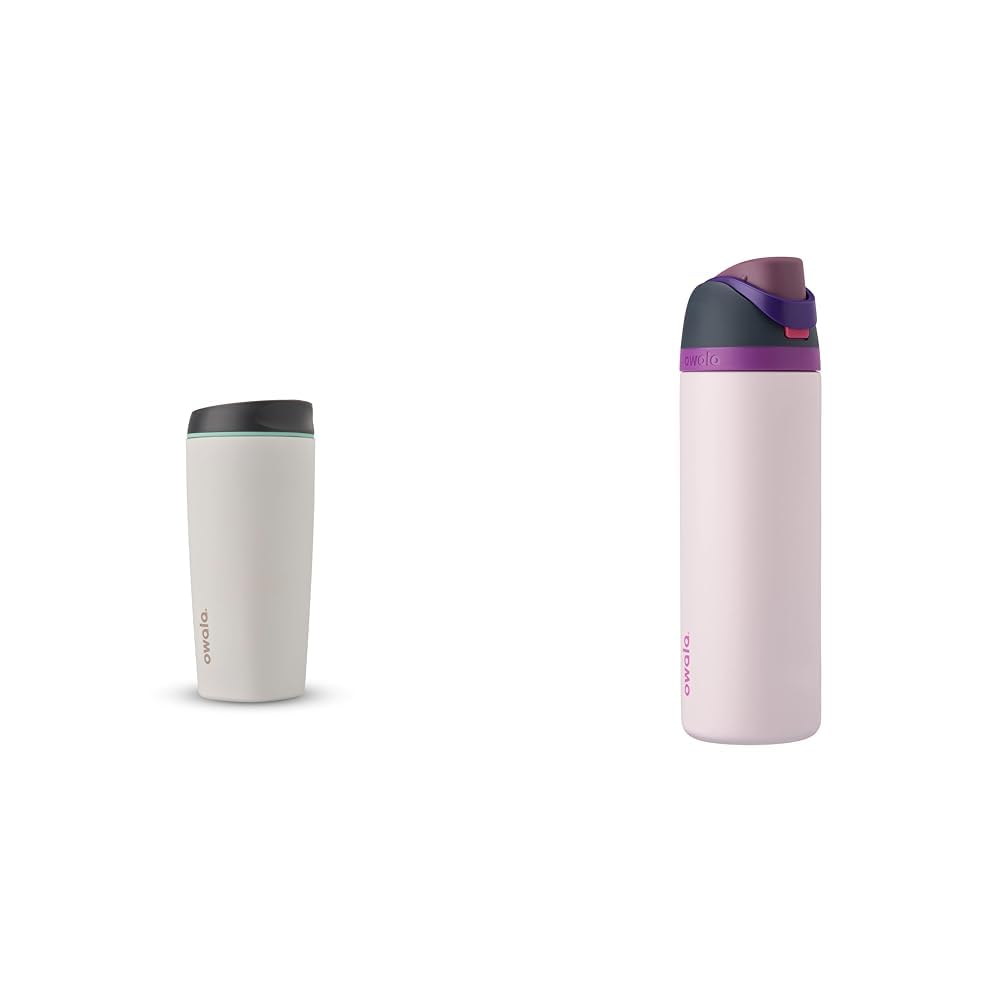 Owala Paquete de vaso de acero inoxidable aislado y botella de agua...