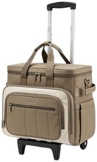 LOVEVOOK Bolsa con ruedas para profesor, bolsa para laptop con plat...