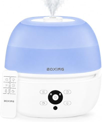 BOXING Paquete de confort para dormitorio: humidificador de 3 L + d...