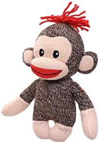 Plushland Original Mono Curioso Marrón de Calceti, Tejido a Mano, J...