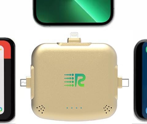 Rush Charge Universe Mini Power Bank Cargador portátil Lightning US...