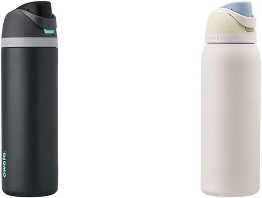 Owala FreeSip - Botellas de agua aisladas de acero inoxidable de 40...