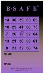 B-Safe - Tarjetas de bingo de seguridad, paquete de 600 | Juego de...