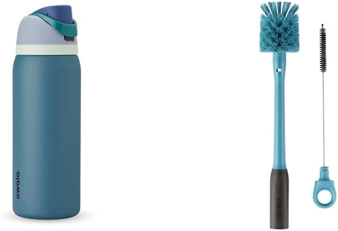 Owala FreeSip - Paquete de botella de agua aislada de 40 onzas con...