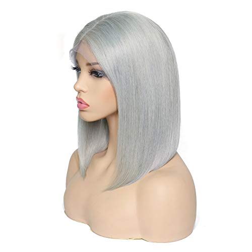 Smartinnov - Peluca de cabello humano, sin pegamento #613 rubio Bob...