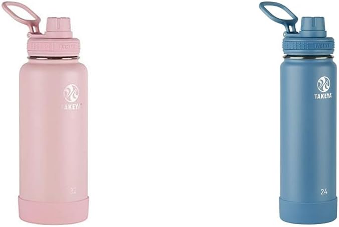 Takeya Actives Botella de agua aislada de acero inoxidable con tapa...