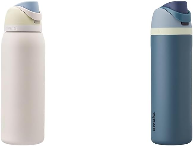 Owala FreeSip - Botellas de agua aisladas de acero inoxidable con p...