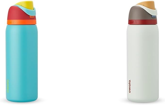 Owala FreeSip - Botellas de agua aisladas de acero inoxidable de 32...
