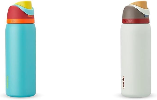 Owala FreeSip - Botellas de agua aisladas de acero inoxidable de 32...