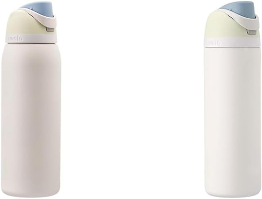 Owala FreeSip - Paquete de botella de agua aislada de acero inoxida...