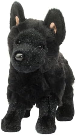 Douglas Harko Perro pastor alemán negro de peluche