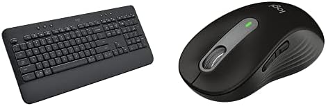 Logitech Signature K650 Comfort - Teclado inalámbrico de tamaño com...