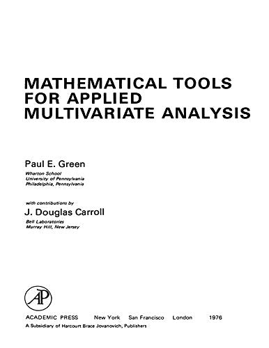 Herramientas matemáticas para el análisis multivariado aplicado