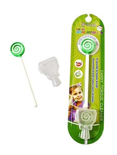 55Dental - Juego de raspador o limpiador de lengua para niños, rasp...