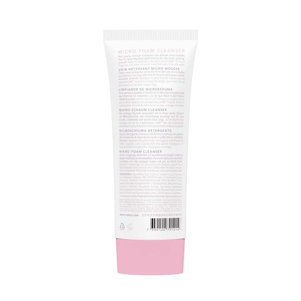 FOREO Luna 4 Piel Equilibrada + Limpiador de Microespuma 2.0 + Báls...