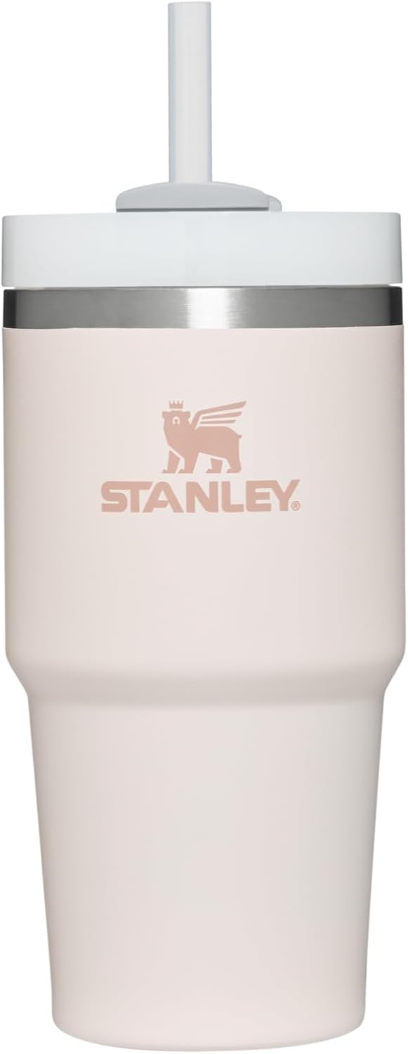 STANLEY The Quencher H2.0 FlowState - Vaso de cuarzo rosa de 20 onzas