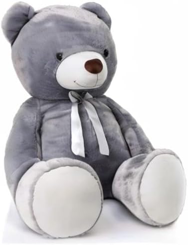 MaoGoLan Oso de peluche color gris gigante de 47 pulgadas y 4 pies,...