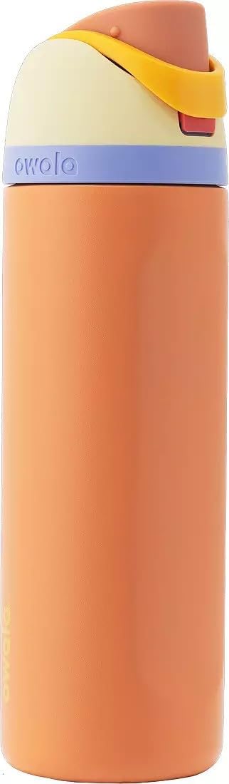 Owala FreeSip - Botella de agua de acero inoxidable, merengue de li...