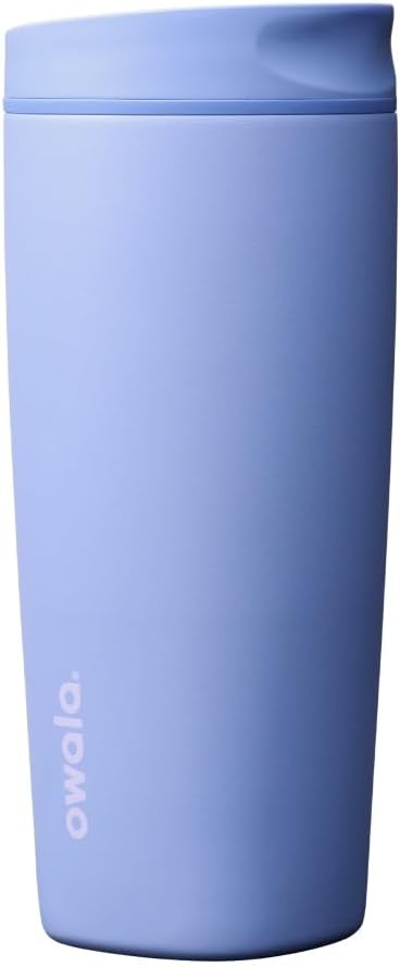 Owala SmoothSip Slider - Vaso de café aislado de acero inoxidable,...