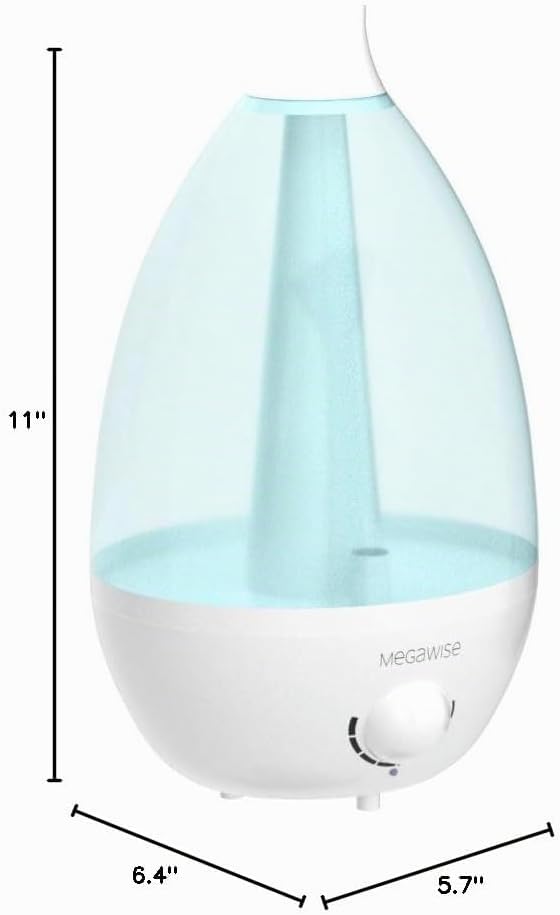 Humidificador Ultrasónico de Vapor Frío MegaWise SK7620 - Capacidad...