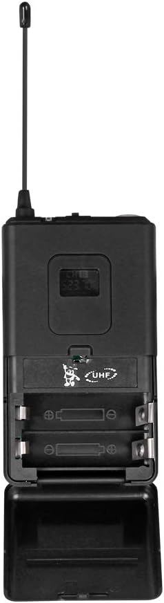 WENWEN Sistema de micrófono inalámbrico UHF 4 canales 2 micrófono d...