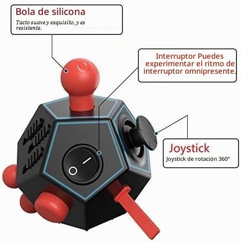 WCZCBOYA Juguetes de cubo de 12 caras, juguetes para aliviar el est...