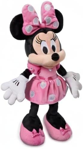 Disney Store Vestido rosa oficial de Minnie Mouse, juguete suave pa...