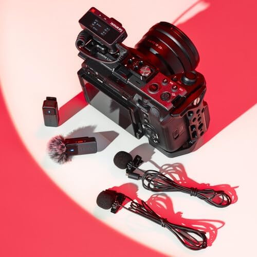Saramonic Micrófono inalámbrico de aire para iPhone\/cámara\/Androi...