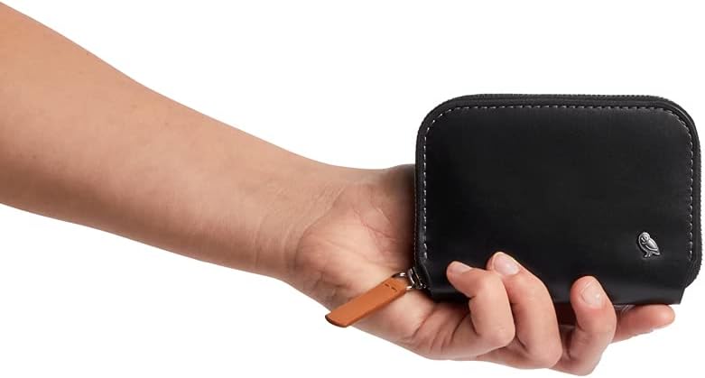 Bellroy Folio Mini, Monedero de Cuero - Negro | Cartera compacta de...