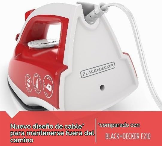 BLACK+DECKER Plancha compacta de control variable, suela antiadhere...
