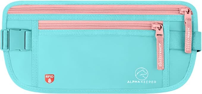 Alpha Keeper Cinturón de dinero para viajes oculto debajo de la rop...