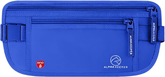 Alpha Keeper Cinturón de dinero para viajes oculto debajo de la rop...