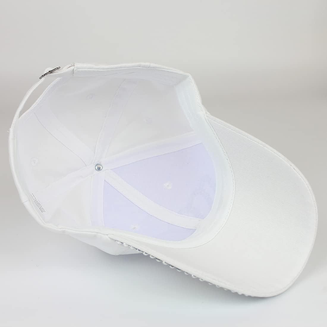 Gorra de béisbol ajustable para mujer, con diamantes de imitación b...