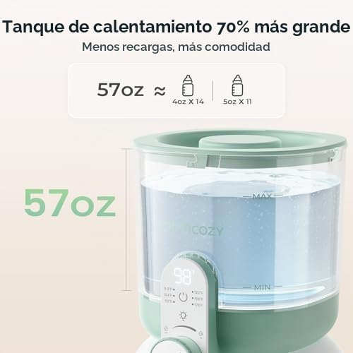 Momcozy KleanPal Pro - Lavadora de biberones y calentador de agua i...