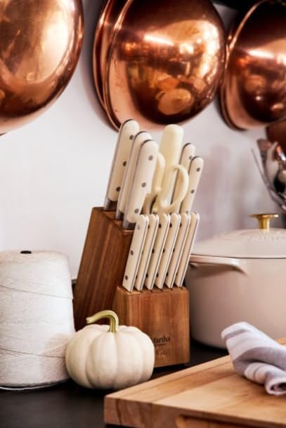 MARTHA STEWART Eastwalk Juego de 14 cuchillos de cocina de acero in...