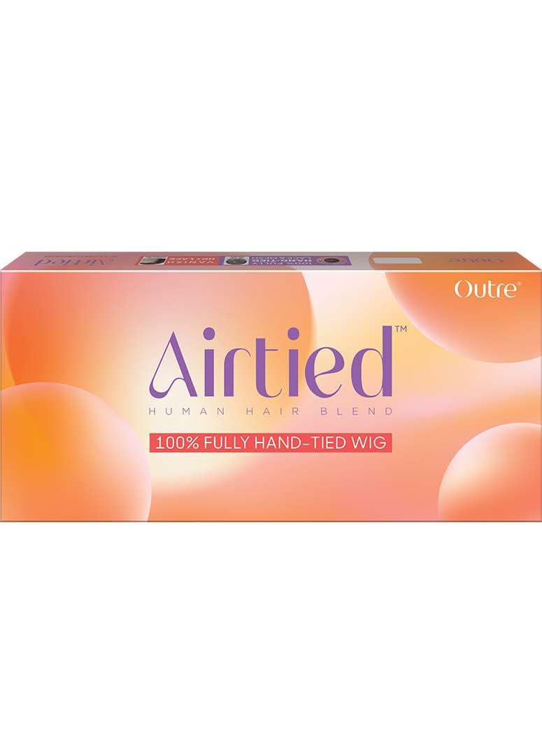 Outre Peluca Airtied 100% totalmente atada a mano, mezcla de cabell...