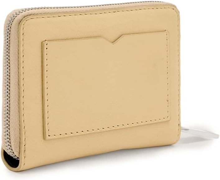 AllSaints Cartera con cremallera hexagonal Lena, Amarillo mellow, C...