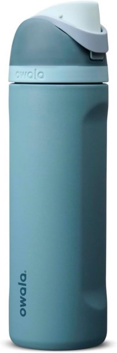 Owala Botella de agua aislada FreeSip 24 fl oz Retardo de lluvia |...