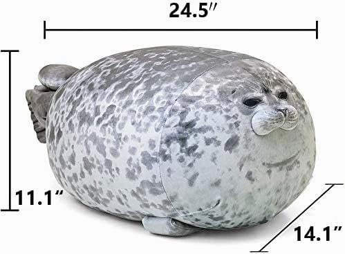 MerryXD Chubby Blob Seal - Almohada de peluche de algodón de peluch...