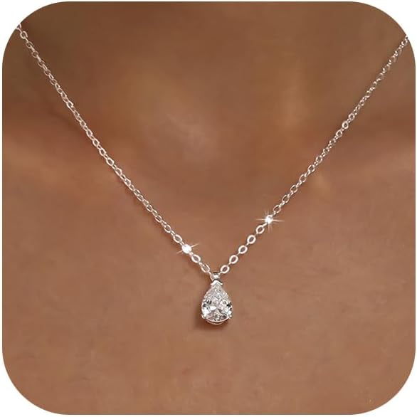 KISSCLOUD - Collar de oro para mujer, chapado en oro de 14 quilates...