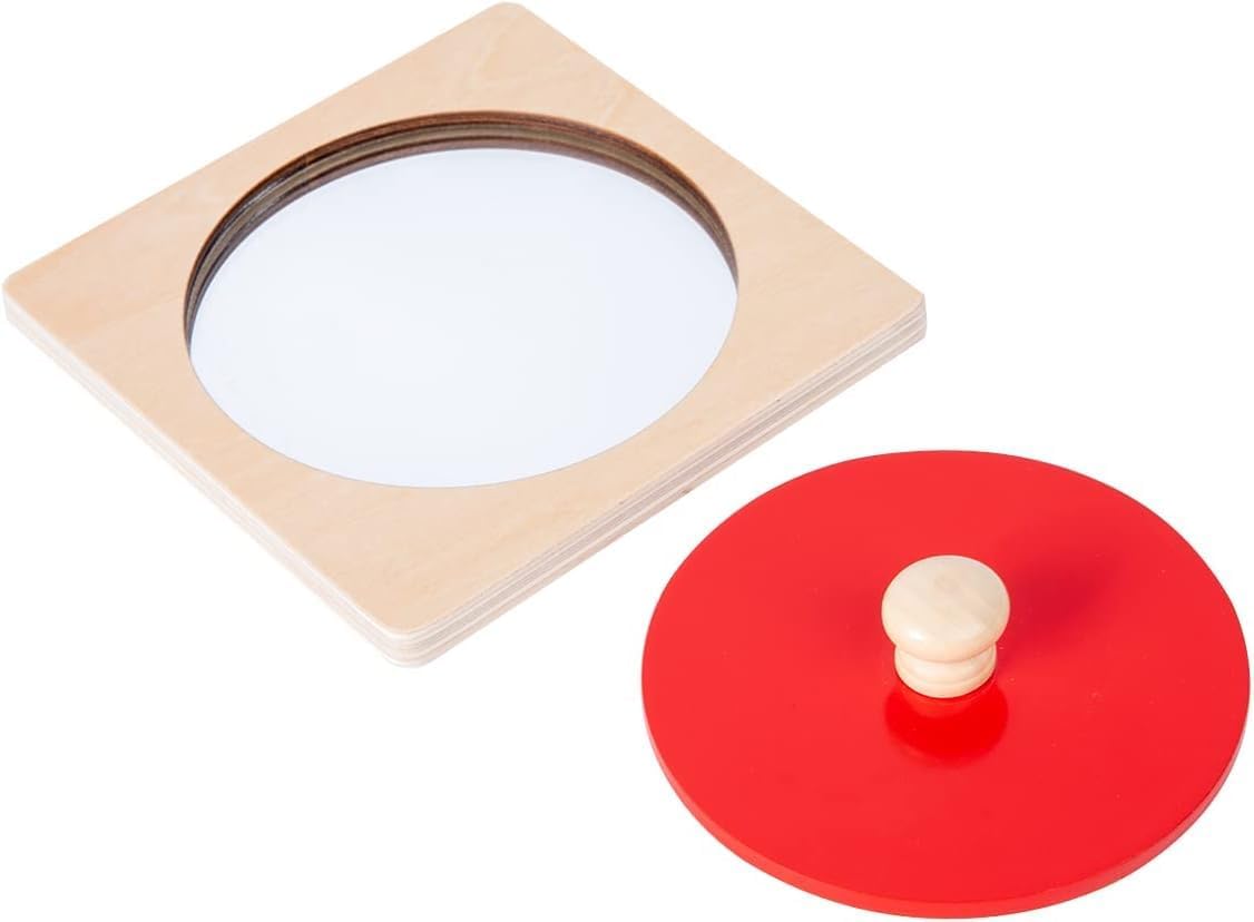 Montessori - Kit de juego de juguetes para bebé, espejo Montessori,...
